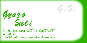 gyozo suli business card